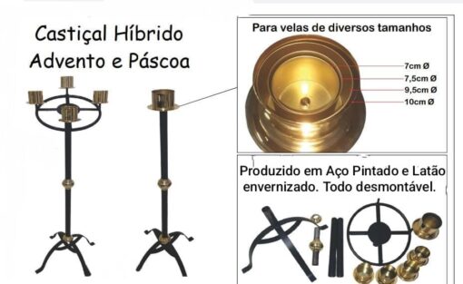 Coroa do Advento 396 100cm - Imagem 2