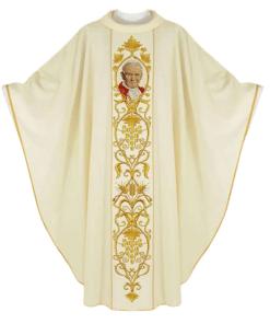 Casula bordada João Paulo II