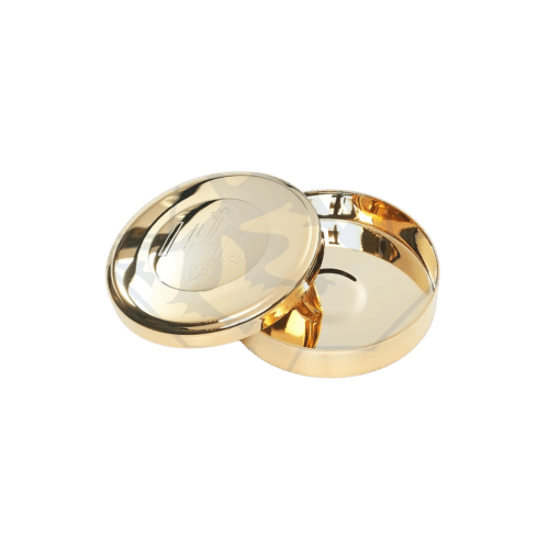 Caixa para Hóstia / Teca 9cm IHS Ouro - Imagem 2