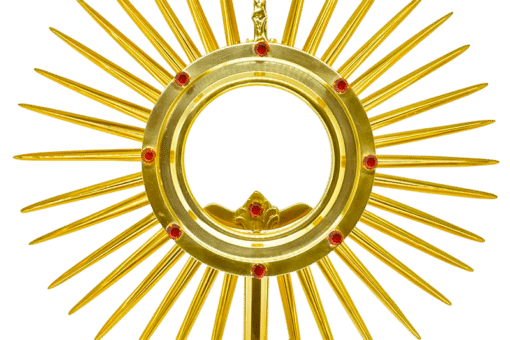 Ostensório Raio Simples Dourado F399B - Imagem 3
