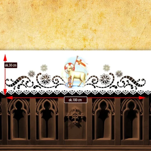 Toalha de Altar Agnus Dei - 4 x 1,5 m - Imagem 2