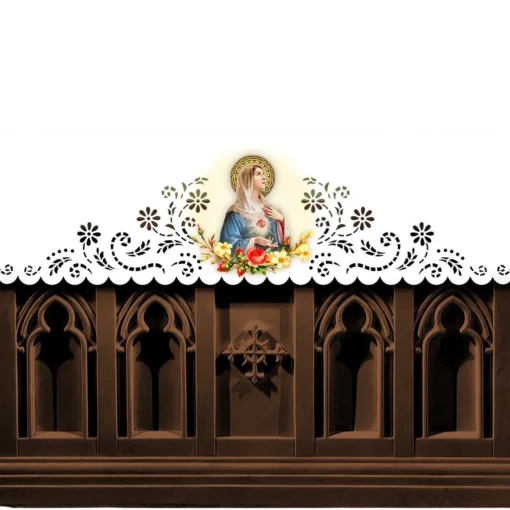 Toalha de Altar Imaculado Coração - 4 x 1,5 m - Imagem 3