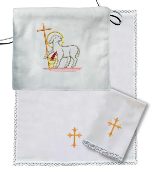 Bolsa Viático Bordada Cordeiro