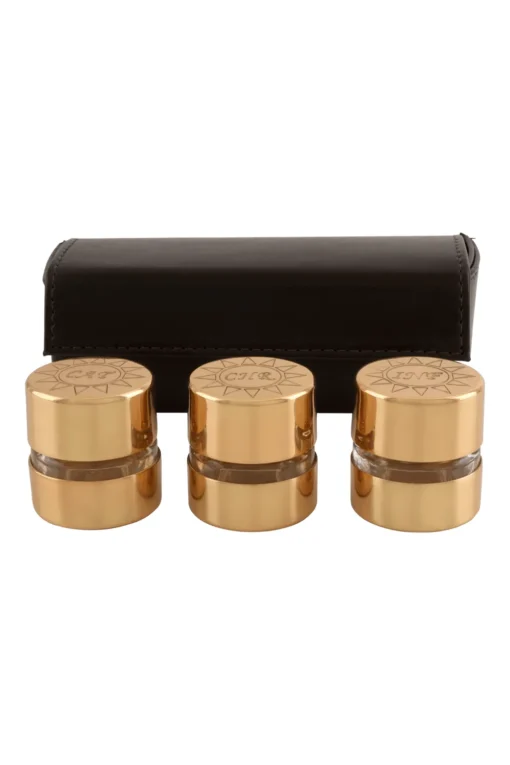 Estojo Santos Óleos com 3 Dourado 7813