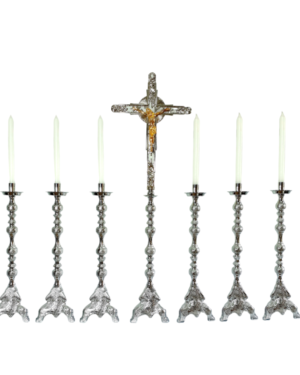 Castiçal c 127 – 7 peças vela de 25cm 1