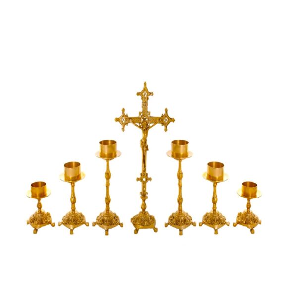 Castiçal c05 – 7 peças vela de altar 1 1
