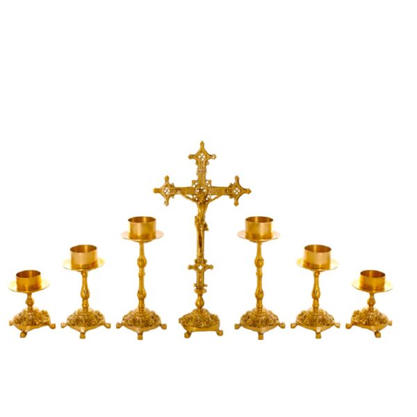 Castiçal c05 – 7 peças vela de altar 1