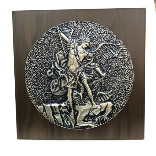Quadro de São Miguel em Metal