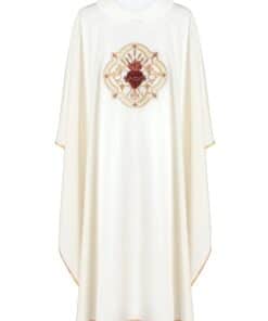 Casula Sagrado Coração KOR/118/05 - Branca