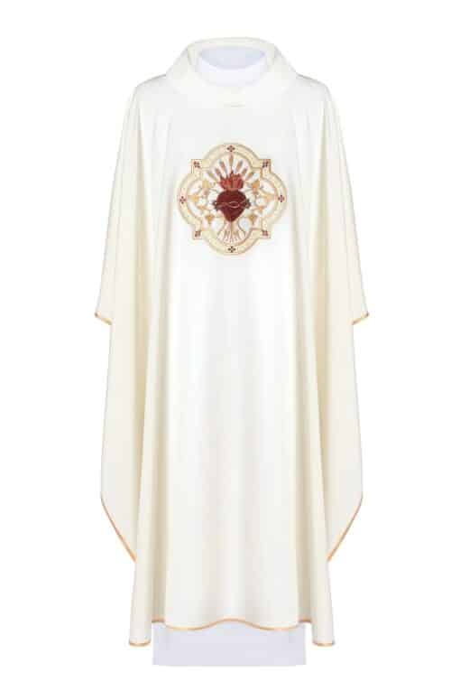 Casula Sagrado Coração KOR/118/05 - Branca
