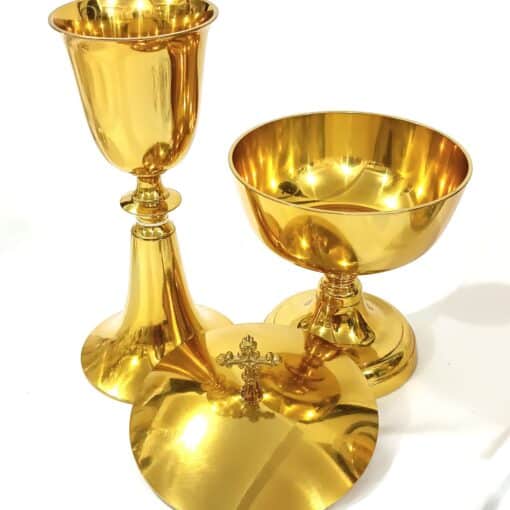 Conjunto âmbula e Cálice 1102 dourado - Imagem 2