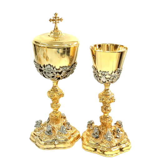 Conjunto Âmbula e Cálice Sagrada Familia 2 - Imagem 2