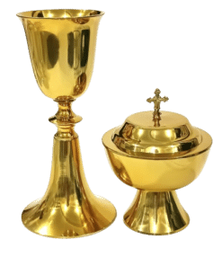 Conjunto âmbula e Cálice 1100 dourado