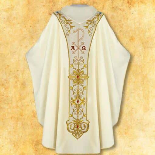 Casula Cristo Rei Branca mod2 - Imagem 3