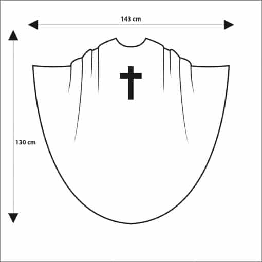 Casula Gotica Religione - Vermelha - Imagem 2