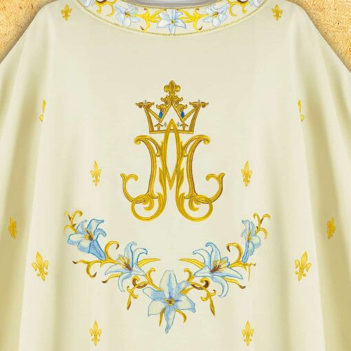 Casula Mariana "Maria com Lírios" - Imagem 2