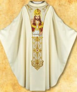 Casula Cristo Rei Branca mod2