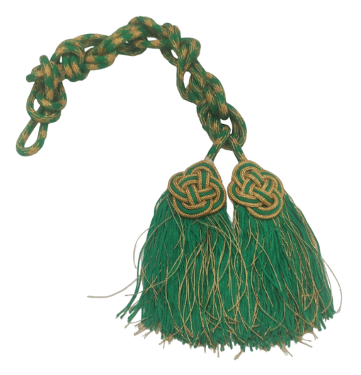 Cíngulo Italiano Verde e Dourado