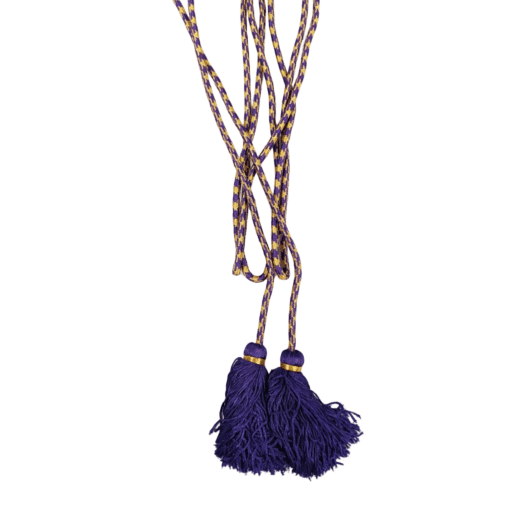 Cíngulo Italiano Mod2 Roxo com Dourado