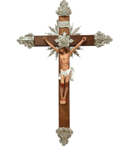 Cruz de parede 65cm Ornado com Metal