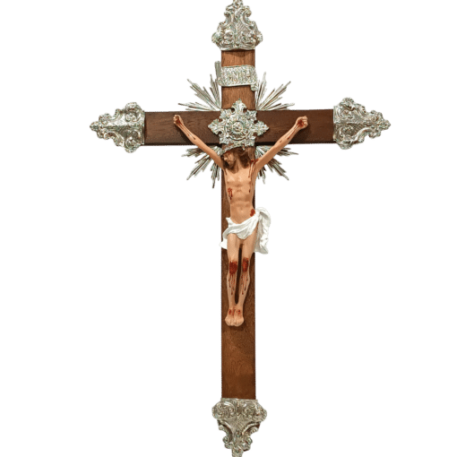 Cruz de parede 65cm Ornado com Metal