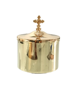 Caixa para Hóstia / Teca 7,8cm Dourada