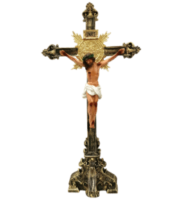 Crucifixo de Mesa São Bento 53cm