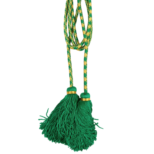 Cíngulo Italiano Mod2 Verde com dourado