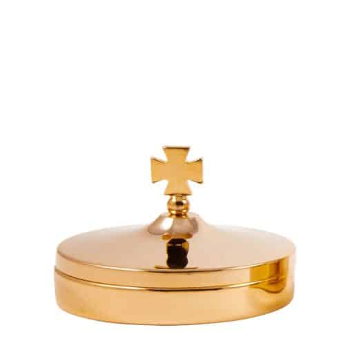 Caixa para Hóstia / Teca Ø 8,4 cm. x h 1,8 cm