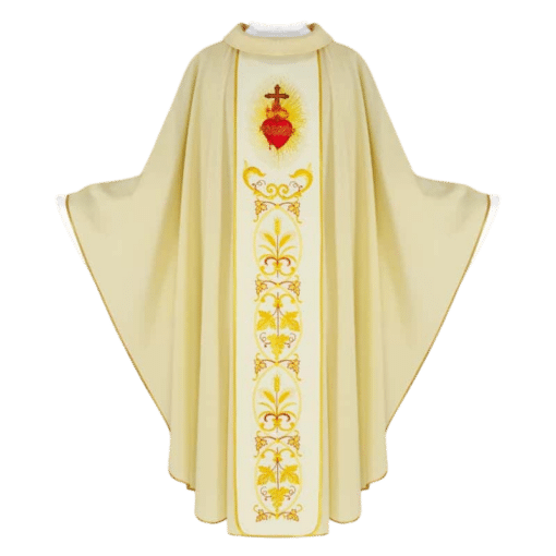 Casula Bordada Coração de Jesus