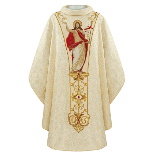 Casula Bordada "Jesus Ressuscitado"
