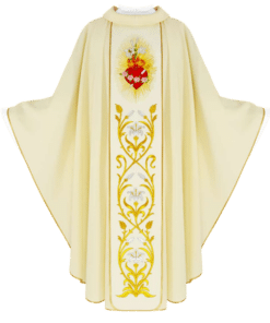 Casula Bordada Coração de Maria