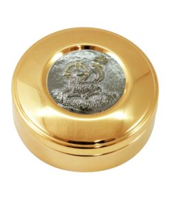 Caixa para Hóstia / Teca 9,2cm Agnus Dei