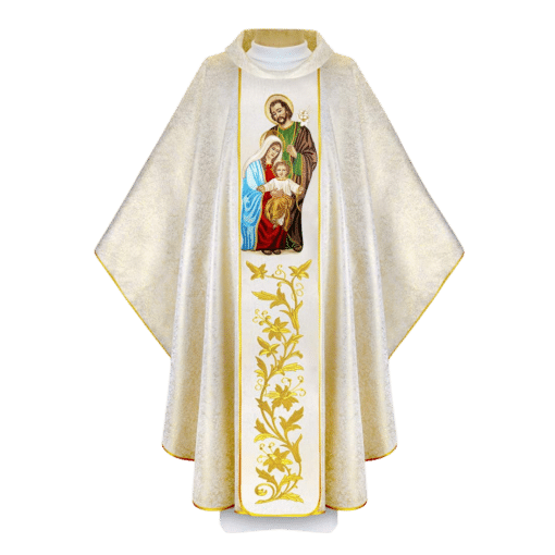 Casula bordada Sagrada Família