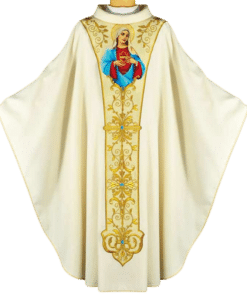 Casula Bordada Coração de Maria