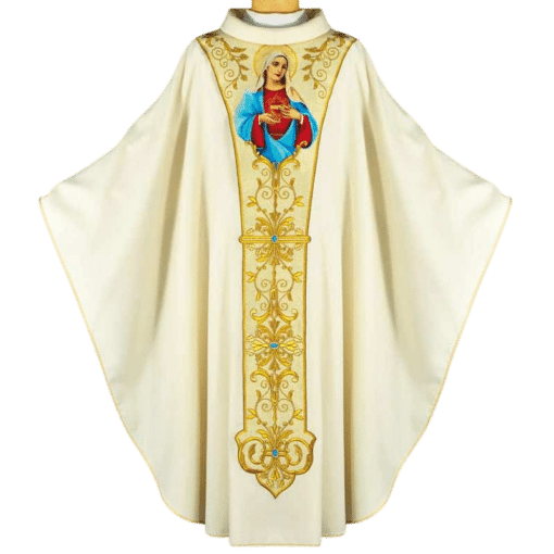 Casula Bordada Coração de Maria