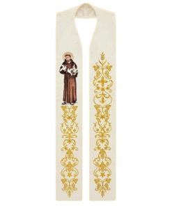 Estola Bordada “São Francisco de Assis"