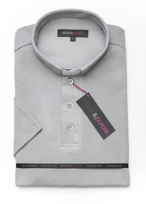 Camisa Clerical Importada - Polo Cinza "GG" - Imagem 2