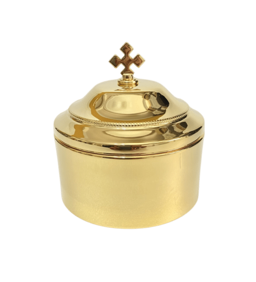 Caixa para Hóstia / Teca 9cm Ouro