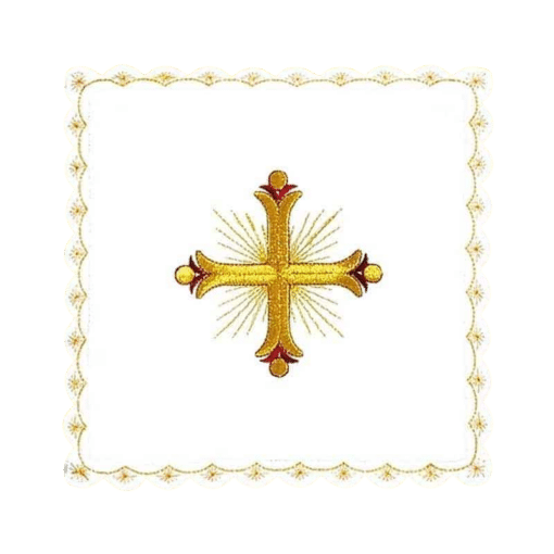 Pala Bordada Branca Cruz