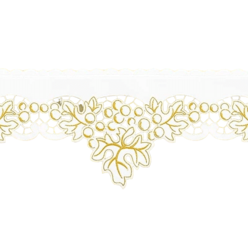 Frontal bordado Uvas Douradas - 310x18cm