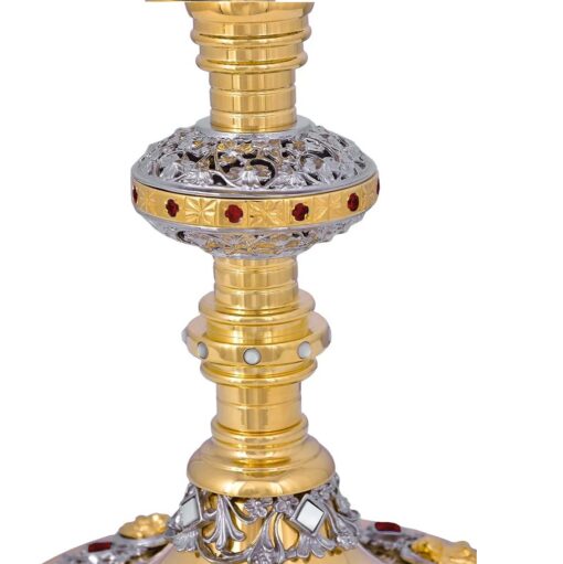 Conjunto Âmbula e Cálice 816/3 Pedras Vermelhas - Imagem 6
