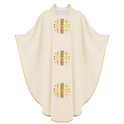 Casula Cruz de Jerusalém - Ecru