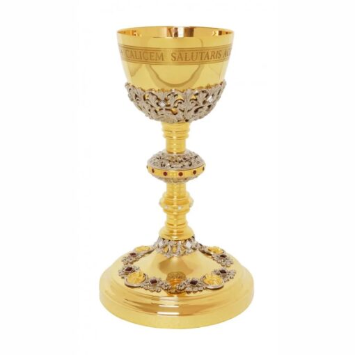 Conjunto Âmbula e Cálice 816/3 Pedras Vermelhas - Imagem 11