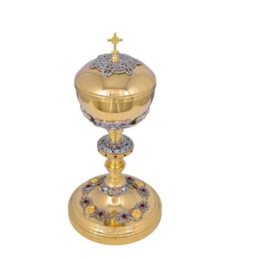 Conjunto Âmbula e Cálice 816/3 Pedras Vermelhas - Imagem 3