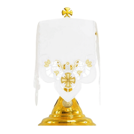 Véu de Âmbula Folhas Douradas