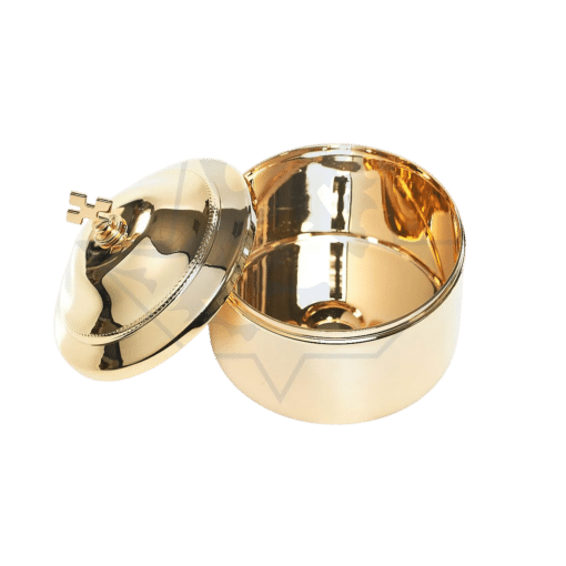 Caixa para Hóstia / Teca 9cm Ouro - Imagem 2