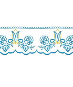 Frontal bordado Mariana Azul - 250x23cm