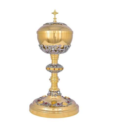 Conjunto Âmbula e Cálice 816/3 Pedras Vermelhas - Imagem 5