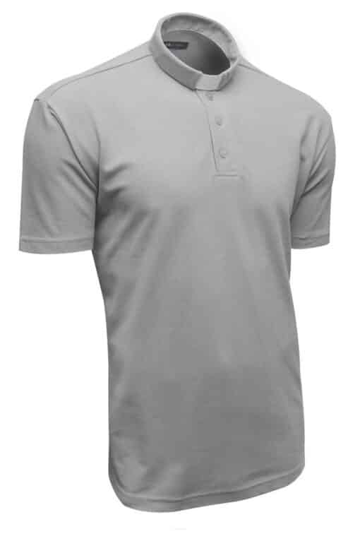 Camisa Clerical Importada - Polo Cinza "M"